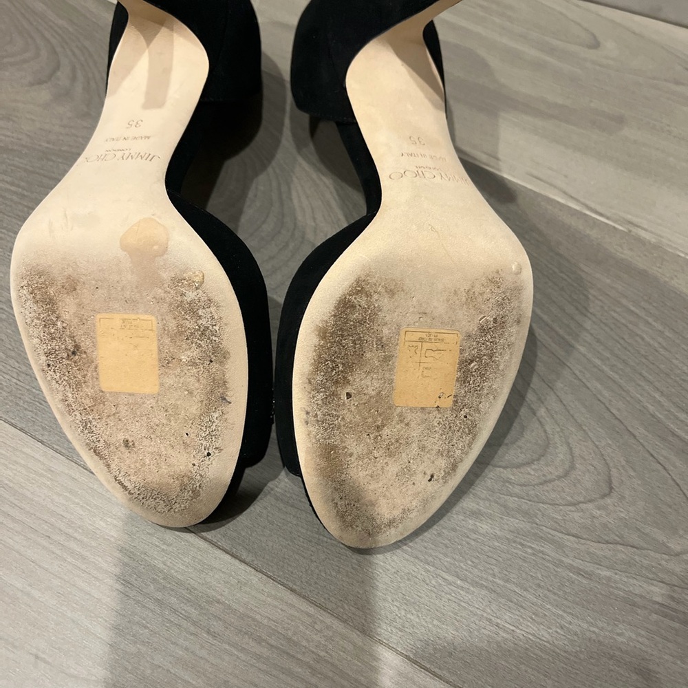 PRICE DROP!! 
Jimmy Choo Black Heels with Crystal Embellishments - Picture 6 of 8